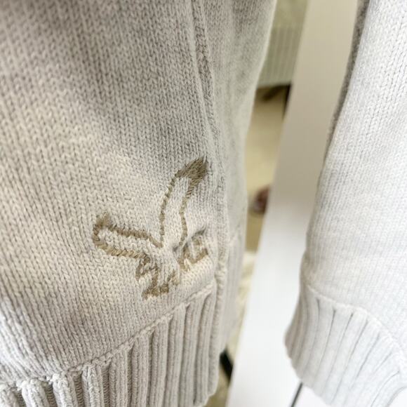 American Eagle Unisex Sweater Long Sleeve 1/4 Zip Pullover Size Small (Women’s) - Picture 9 of 10